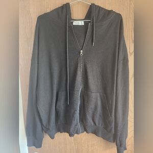 Majeclo Charcoal Hooded Sweatshirt